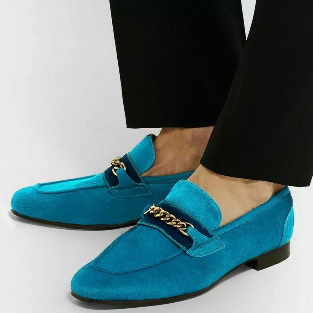 Tom Ford Wilton Calf Hair Moccasin Shoes Loafers Slippers Sneakers size 7